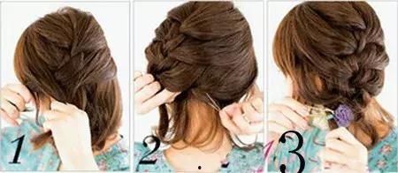 中短发的编发教程视频,轻松打造中短发魅力编发教程